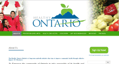 Desktop Screenshot of behealthyontario.com