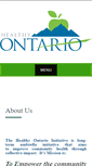 Mobile Screenshot of behealthyontario.com